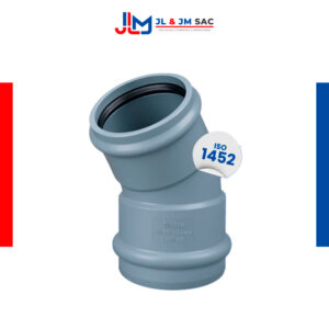 Codo 22.5° UF Inyectado PVC