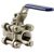 Válvula de Bola Inoxidable 3 Cuerpos